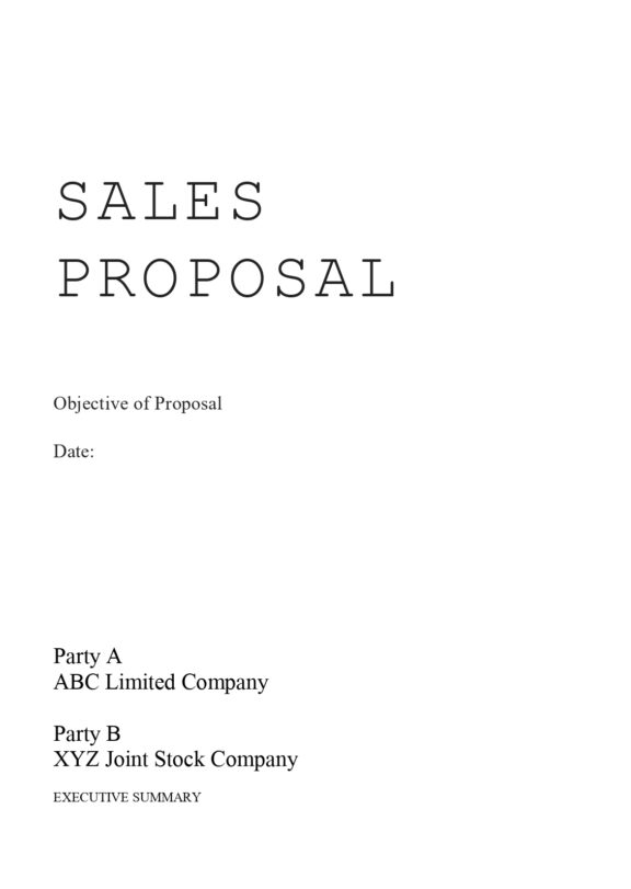 Sales Documents & Templates FREE Samples